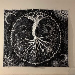 Black and White Tapestry